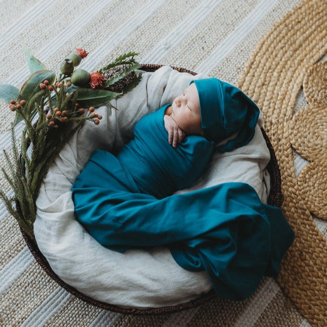 Jersey Swaddle Wrap, Beanie Cotton Nursery Linen Snuggly Jacks