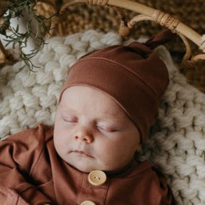 Cinnamon Knotted Beanie