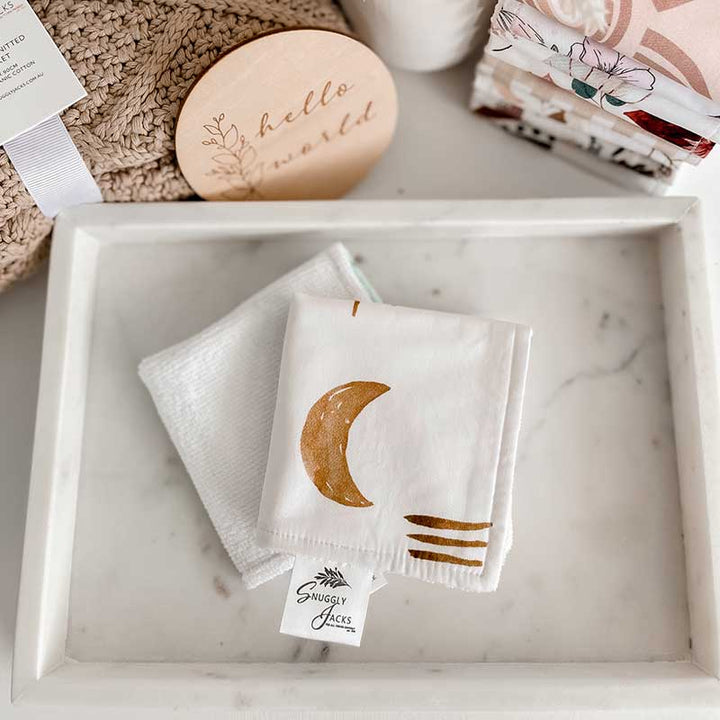 Arizona Wash Cloth: Terry Cloth and Soft Stylish Cotton, Suns, Moons, and Cactuses Print