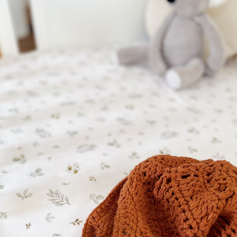 Eucalypt Fall Fitted Crib Sheet