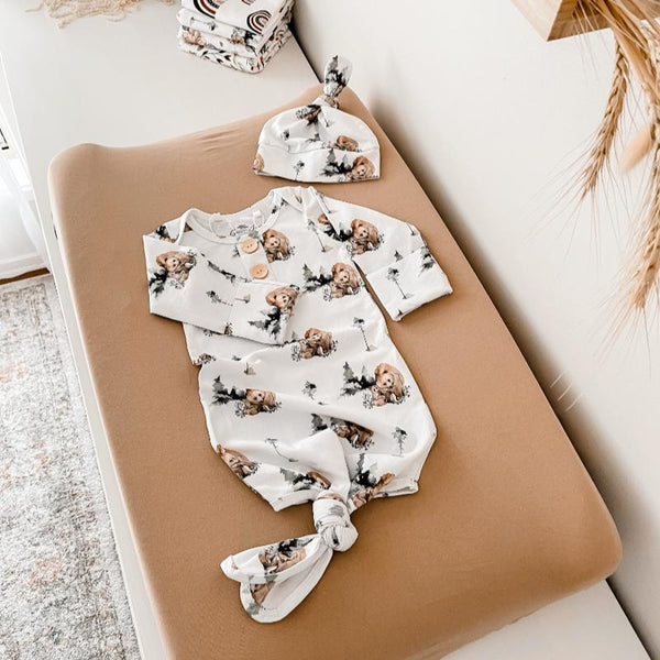 Grizzly Newborn Knotted Gown