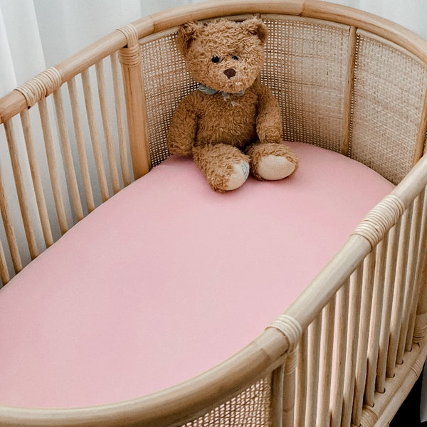 Pink Bassinet Sheet / Change Mat Cover