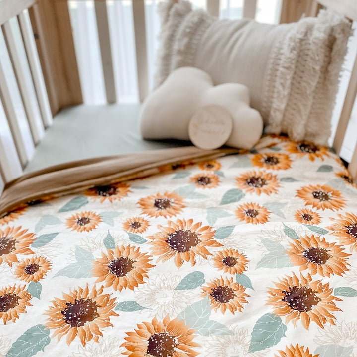 Sunflowers Cot Quilt