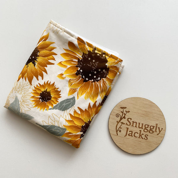 Sunflowers Burp Cloth