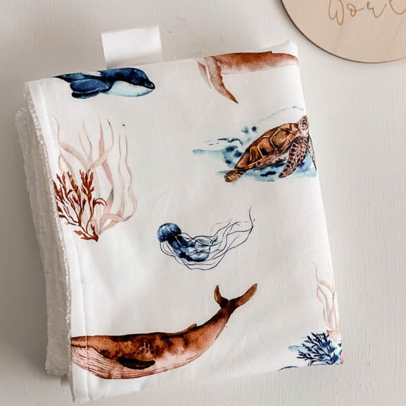 Ocean Burp Cloth