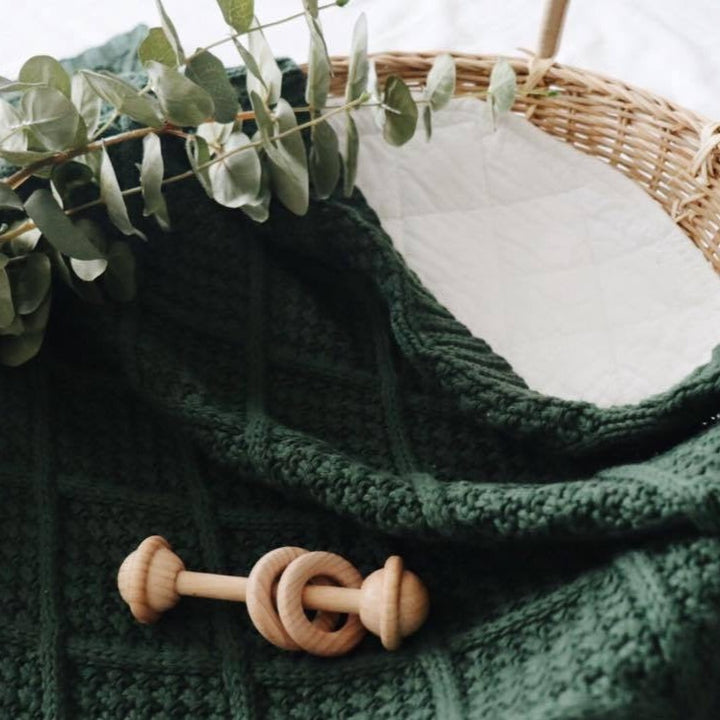 Forest Organic Knitted Blanket