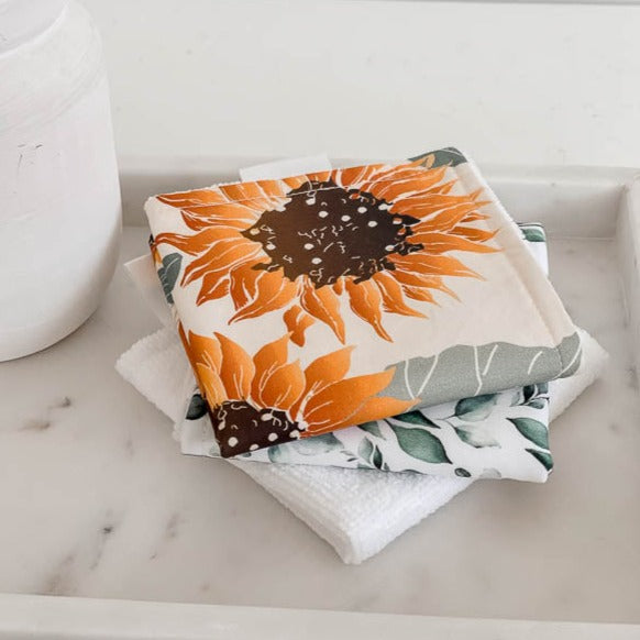 Sunflowers Baby Bath Wash Cloth